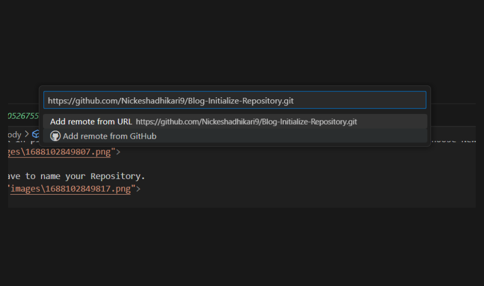 Initialize Repository in Github