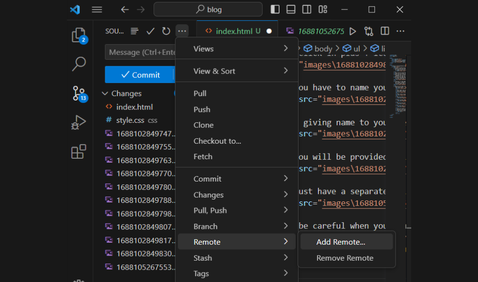Initialize Repository in Github